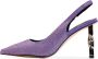 Cesare Gaspari Stiletto High Heeled Pumps Violet Purple Dames - Thumbnail 1