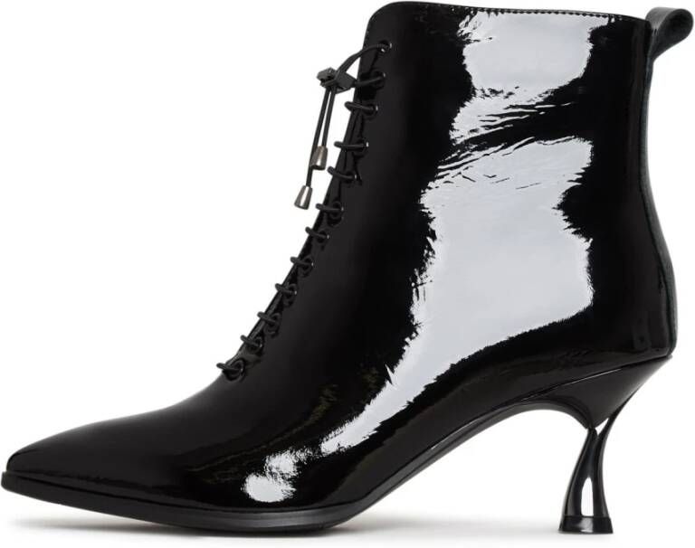 Cesare Gaspari Stiletto Klassieke Enkellaarzen Zwart Black Dames