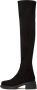 Cesare Gaspari Suede Chic Over-the-Knee Boots Black Dames - Thumbnail 1