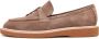 Cesare Gaspari Suede Slip-On Loafers Beige Brown Dames - Thumbnail 1