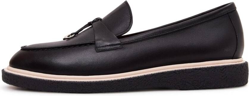 Cesare Gaspari Suede Slip-On Loafers Black Dames