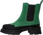 Cesare Gaspari Urban Platform Enkellaarzen Groen Green Dames - Thumbnail 1