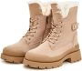 Cesare Gaspari Veterschoenen Enkellaarzen Beige Dames - Thumbnail 1