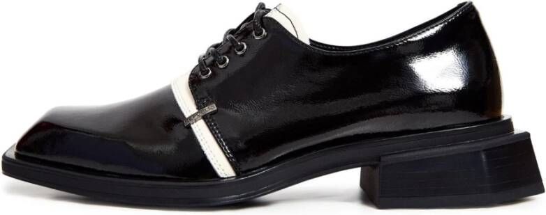 Cesare Gaspari Veterschoenen Loafers Zwart Black Dames