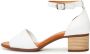 Cesare Gaspari Witte Blokhak Sandalen White Dames - Thumbnail 1