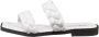 Cesare Gaspari Witte platte zool leren sandalen White Dames - Thumbnail 1