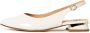 Cesare Gaspari Witte Slingback Ballerina's White Dames - Thumbnail 1