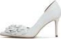 Cesare Gaspari Witte Stiletto High Heeled Sandalen White Dames - Thumbnail 1