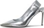 Cesare Gaspari Zilveren Hoge Hakken Slingback Pumps Gray Dames - Thumbnail 1