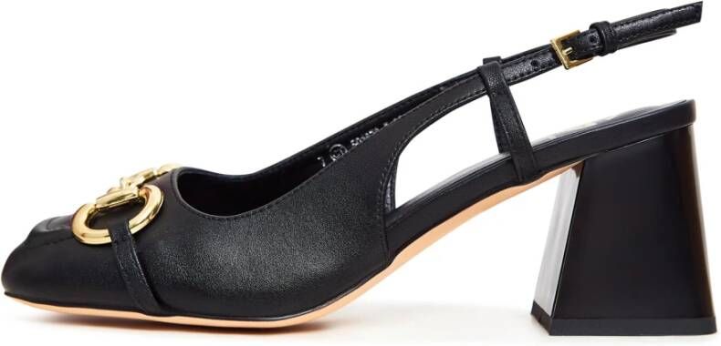 Cesare Gaspari Zwarte Block Heel Pumps Anais Black Dames