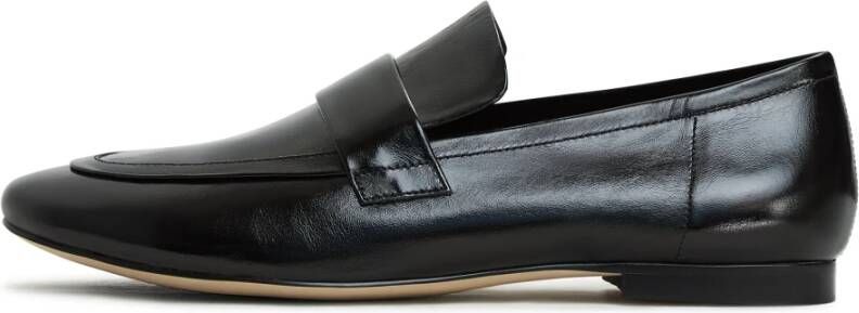 Cesare Gaspari Zwarte Blokhak Loafers Black Dames