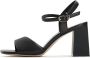 Cesare Gaspari Zwarte blokhak sandalen Aina Black Dames - Thumbnail 1