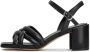 Cesare Gaspari Zwarte Blokhak Sandalen Anaia Black Dames - Thumbnail 1