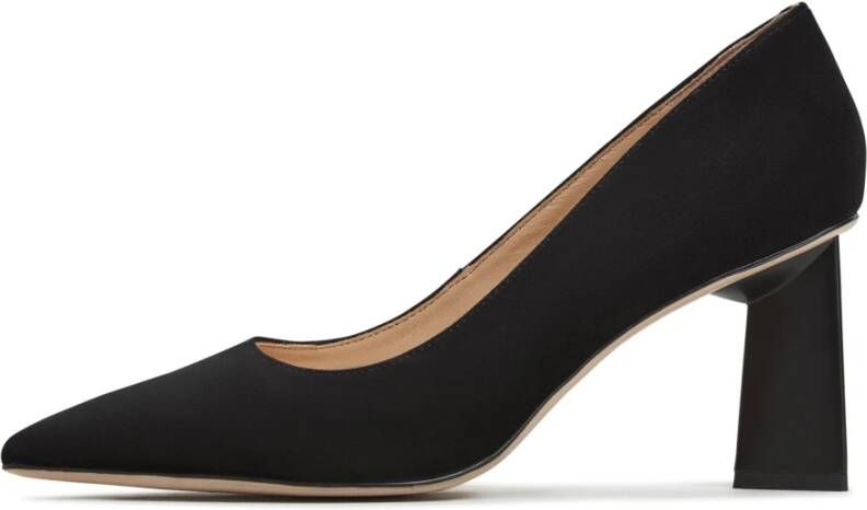 Cesare Gaspari Zwarte Blokhakken Pumps Silvia Black Dames