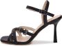 Cesare Gaspari Zwarte hoge hak sandalen Black Dames - Thumbnail 1