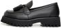 Cesare Gaspari Zwarte Platform Loafers met Kwast Details Black Dames - Thumbnail 1