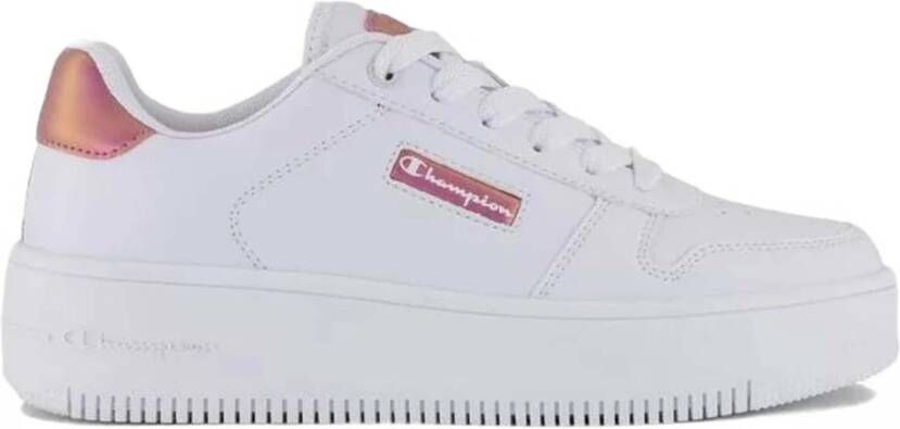 Champion Rebound Platform Glitz Lage Sneakers White Dames