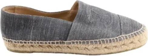 Chanel Vintage Pre-owned Denim espadrilles Gray Dames