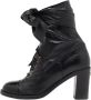 Chanel Vintage Pre-owned Leather boots Black Dames - Thumbnail 1
