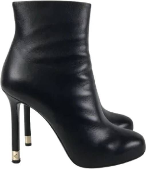 Chanel Vintage Pre-owned Leather boots Black Dames