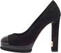 Chanel Vintage Pre-owned Leather heels Black Dames - Thumbnail 1