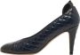 Chanel Vintage Pre-owned Leather heels Blue Dames - Thumbnail 1