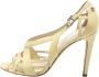 Chanel Vintage Pre-owned Leather sandals Yellow Dames - Thumbnail 1