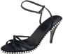 Chanel Vintage Pre-owned Satin sandals Black Dames - Thumbnail 1