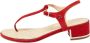 Chanel Vintage Pre-owned Suede sandals Red Dames - Thumbnail 1