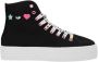 Chiara Ferragni Collection Hoge Top Sneakers Black Dames - Thumbnail 3