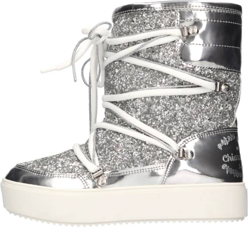 Chiara Ferragni Collection Glitter Sneeuwlaars Gray Dames