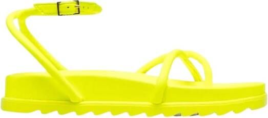 Chiara Ferragni Collection Platte sandalen Yellow Dames