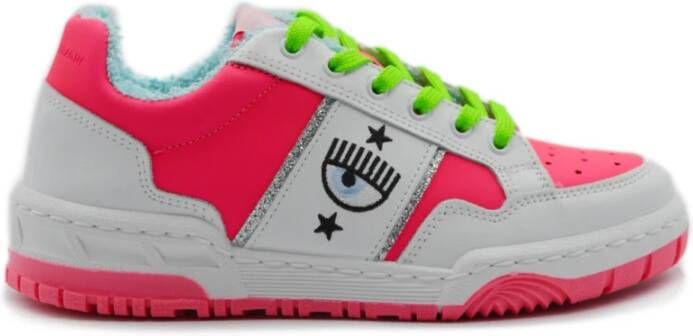 Chiara Ferragni Collection Lage Top Sneakers met 3cm Hak Pink Dames