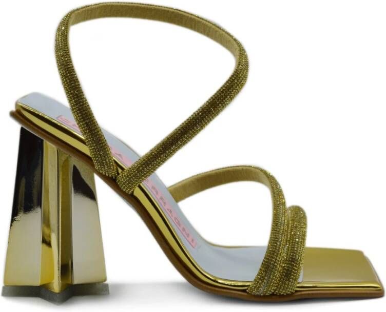 Chiara Ferragni Collection Star Heel Strass Sandalen Green Dames