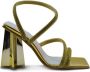 Chiara Ferragni Collection Star Heel Strass Sandalen Green Dames - Thumbnail 5