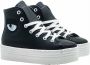 Chiara Ferragni high leather sneakers Collection Zwart Dames - Thumbnail 1