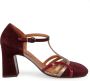 Chie Mihara Bordeaux Sandalen met Leren Afwerking Red Dames - Thumbnail 1