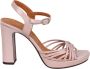 Chie Mihara Geweven motief open teen sandalen Pink Dames - Thumbnail 1