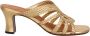 Chie Mihara Handgeweven leren sandalen met patenteffect Yellow Dames - Thumbnail 1