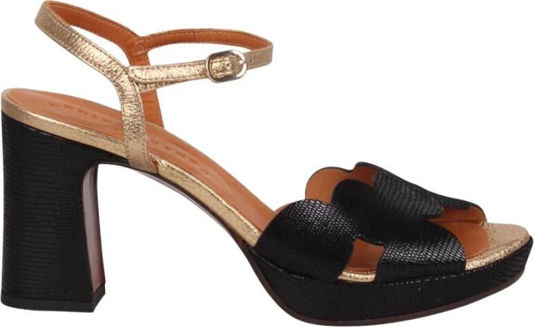 Chie Mihara Kelis Sandalen met hoge blokhak Black Dames