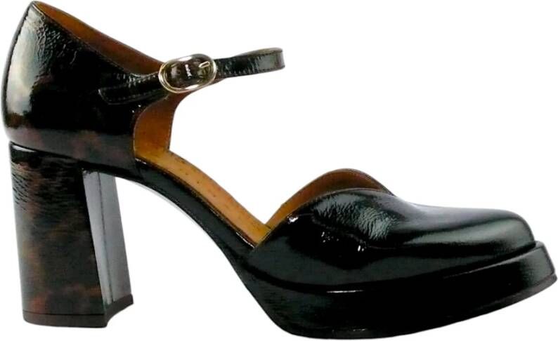 Chie Mihara Luipaardprint Mary Jane Schoenen Black Dames