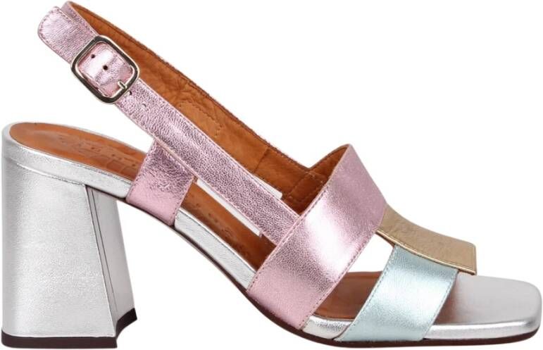 Chie Mihara Metallic Leren Gevoerde Sandalen Multicolor Dames