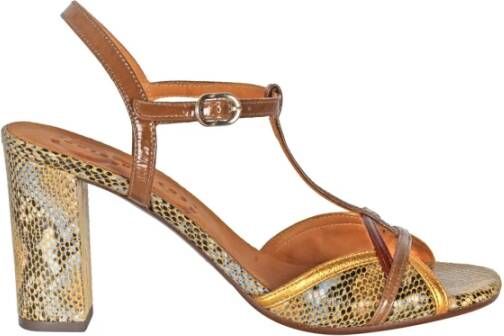 Chie Mihara Python Print Leren Sandalen Multicolor Dames