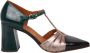 Chie Mihara Uitgesneden Detail Puntige Neus Pumps Green Dames - Thumbnail 1