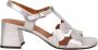 Chie Mihara Zilver-tone Blokhak Sandalen Gray Dames - Thumbnail 1