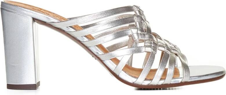 Chie Mihara Zilveren Multi-Way Strap Sandalen Gray Dames