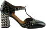 Chie Mihara Zwart en wit Mary Jane schoenen Black Dames - Thumbnail 1