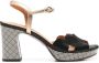 Chie Mihara Zwarte Enkelband Blokhak Schoenen Black Dames - Thumbnail 1