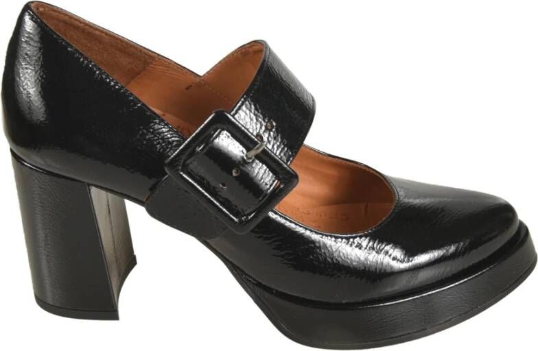 Chie Mihara Zwarte platte schoenen Black Dames