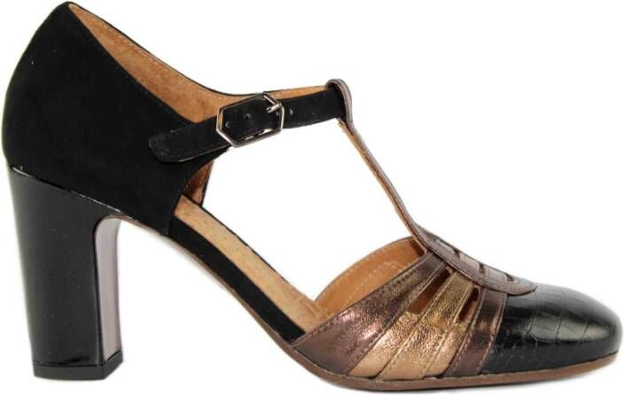 Chie Mihara Zwarte Bronzen Mary Jane Schoenen Black Dames